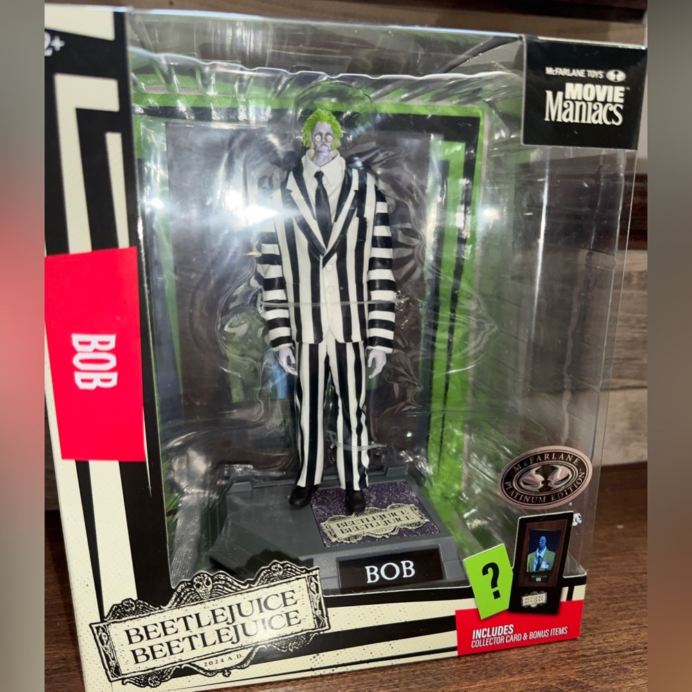 McFarlane Toys Movie Maniacs Bob Beetlejuice Beetlejuice Platinum Edition - New